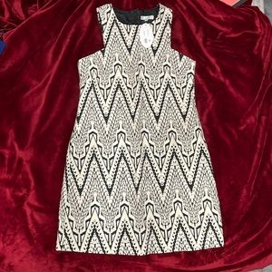 Black and white patterned dress from boutique